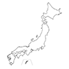 Map of Japan ｜ Border --Map ｜ Japan ｜ Free Illustration Material