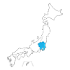 Kanto region ｜ Color coding ｜ Map ｜ Map ｜ Japan ｜ Free illustration material