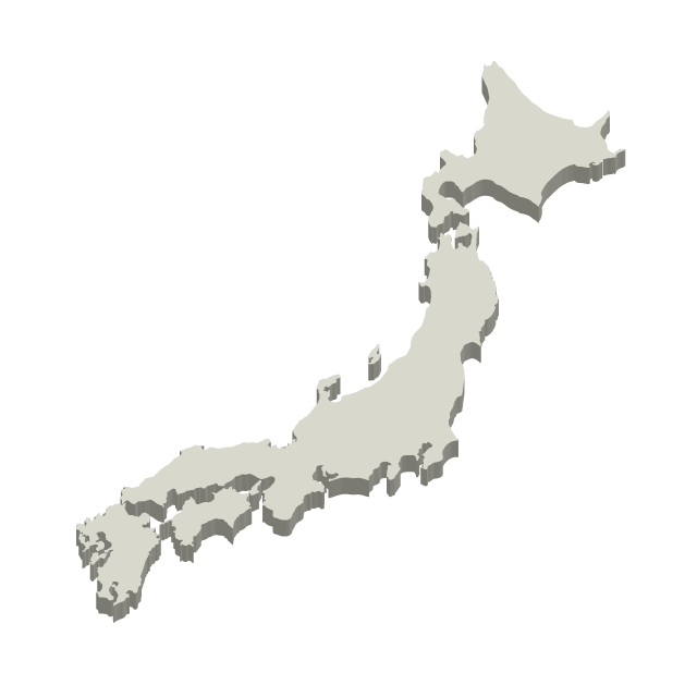 Map of Japan ｜ White --Map / Map / Photo / Free Material / Illustration / Japan / Japan