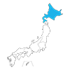 Hokkaido ｜ Color coding ｜ Map ｜ Map ｜ Japan ｜ Free illustration material