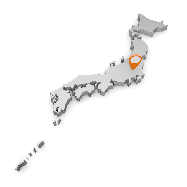 Japan ｜ 3D Map ｜ Kanto --Map / Map / Photo / Free Material / Illustration / Japan / Japan