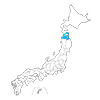 Aomori Prefecture --Map ｜ Japan ｜ Free Illustration Material