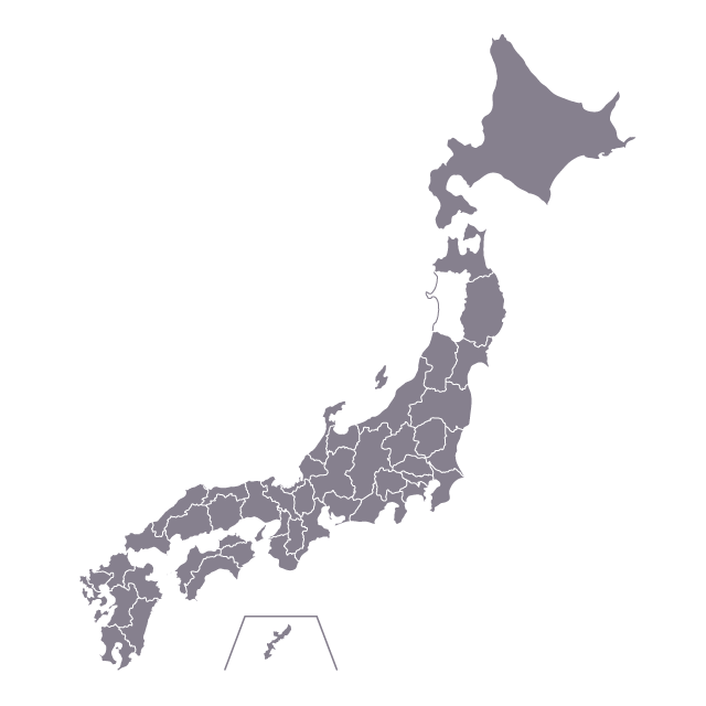 秋田県 地図 日本 フリーイラスト素材