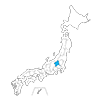 Gunma Prefecture --Map ｜ Japan ｜ Free Illustration Material