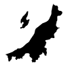 Niigata Prefecture --Map ｜ Japan ｜ Free Illustration Material