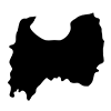 Toyama Prefecture --Map ｜ Japan ｜ Free Illustration Material