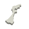 Ishikawa Prefecture --Map ｜ Japan ｜ Free Illustration Material