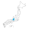 Gifu Prefecture --Map ｜ Japan ｜ Free Illustration Material