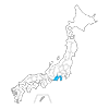 Shizuoka Prefecture --Map ｜ Japan ｜ Free Illustration Material