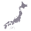 Okayama Prefecture --Map ｜ Japan ｜ Free Illustration Material