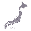 Hiroshima Prefecture --Map ｜ Japan ｜ Free Illustration Material