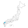 Fukuoka Prefecture --Map ｜ Japan ｜ Free Illustration Material