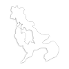 Nagasaki --Map ｜ Japan ｜ Free illustration material