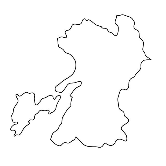 Kumamoto Prefecture --Map / Map / Photo / Free Material / Illustration / Japan / Japan