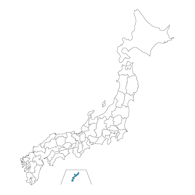 Okinawa Prefecture --Map / Map / Photo / Free Material / Illustration / Japan / Japan