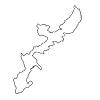 Okinawa Prefecture --Map ｜ Japan ｜ Free Illustration Material