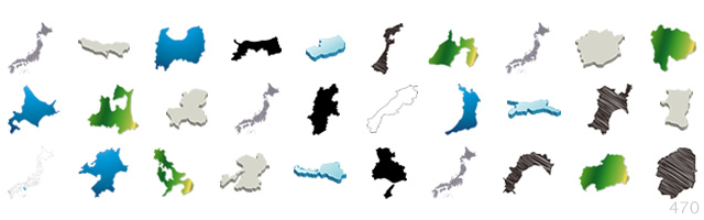 Prefectures / Nationwide / Regions / Kyushu / Districts / Chubu / Kinki / Tourist Attractions / Shikoku